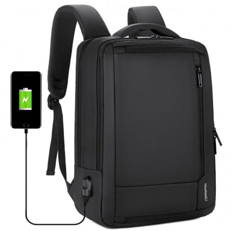 Mochila de viagem impermeável anti-roubo - 15,6" polegadas Laptop saco com carregamento USB