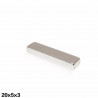 N35 ímã de neodímio - ímã de bloco forte - cuboide 20 * 5 * 3mm 10 peças