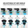 Aspersor de água de jardim rotativo de 360 graus - pulverizador ajustável durável - incl. suporte de metal