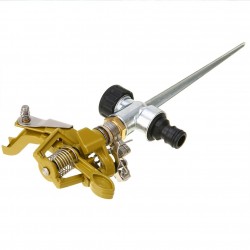Aspersor de água de jardim rotativo de 360 graus - pulverizador ajustável durável - incl. suporte de metal