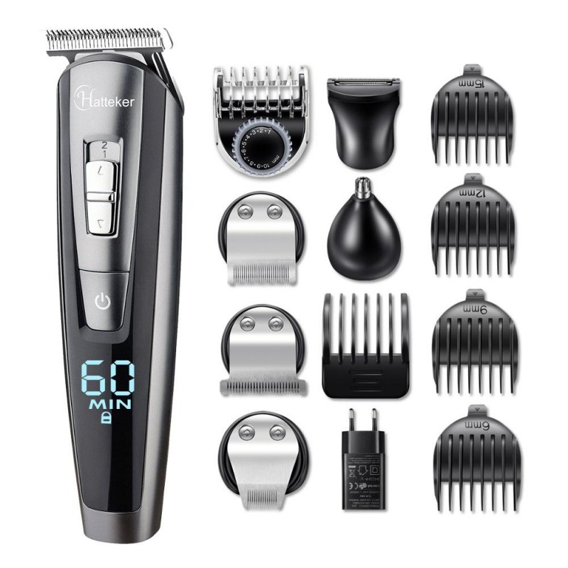 5 em 1 conjunto de aparador de cabelo elétrico - impermeável - aparador de barba