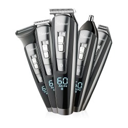 5 em 1 conjunto de aparador de cabelo elétrico - impermeável - aparador de barba
