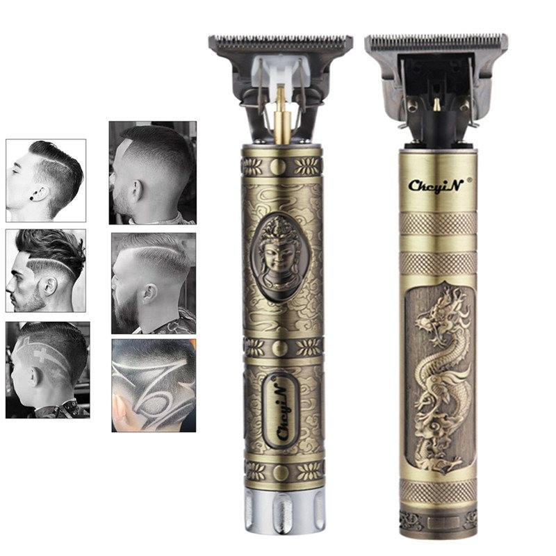 T9 - cortador de cabelo elétrico profissional - sem fio - carga USB - 0 mm