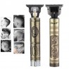 T9 - cortador de cabelo elétrico profissional - sem fio - carga USB - 0 mm