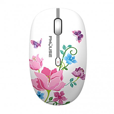 2.4G - 1600DPI - mouse óptico sem fio super silencioso