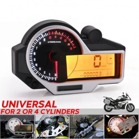 Odômetro digital do velocímetro do LCD para BMW KAWASAKI SUZUKI HONDA