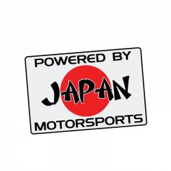 PODERADO POR MOTORES DE JAPÃO - autocolante - 11.2cm * 7,5 cm