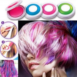 Pó de giz colorido - corante de cabelo temporário