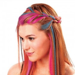 Pó de giz colorido - corante de cabelo temporário