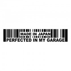 15.2 * 3cm - Feito no Japão Perfeita em minha garagem - autocolante