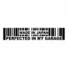15.2 * 3cm - Feito no Japão Perfeita em minha garagem - autocolante