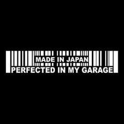 15.2 * 3cm - Feito no Japão Perfeita em minha garagem - autocolante