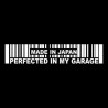 15.2 * 3cm - Feito no Japão Perfeita em minha garagem - autocolante