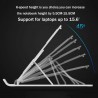 Macbook / laptop alumínio stand - ajustável e dobrável
