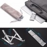 Macbook / laptop alumínio stand - ajustável e dobrável