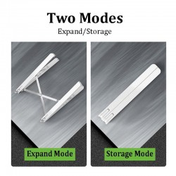 MacBook / laptop PC plástico stand - com proteção de gel de sílica - ajustável e dobrável