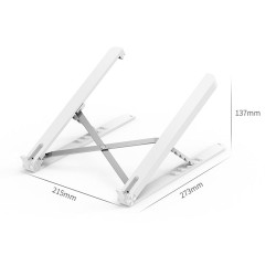 MacBook / laptop PC plástico stand - com proteção de gel de sílica - ajustável e dobrável