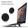 Macbook / laptop stand brackets - adjustable - black - universal cooling standStands