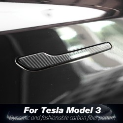 Modelo Tesla 3 - pega da porta adesivo protetor - 4 peças