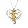 Jesus heart pendant - stainless steel necklaceNecklaces