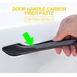 Modelo Tesla 3 - pega da porta adesivo protetor - 4 peças