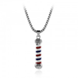 Gold & silver necklace with a microphoneNecklaces