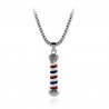 Gold & silver necklace with a microphoneNecklaces
