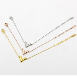 V letter - stainless steel braceletBracelets