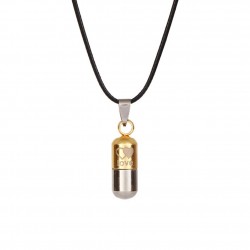 LOVE - capsule shape pendant - necklaceNecklaces