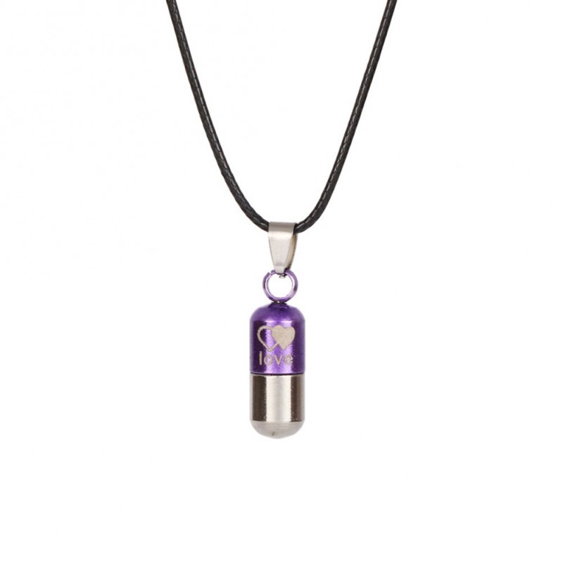 LOVE - capsule shape pendant - necklaceNecklaces