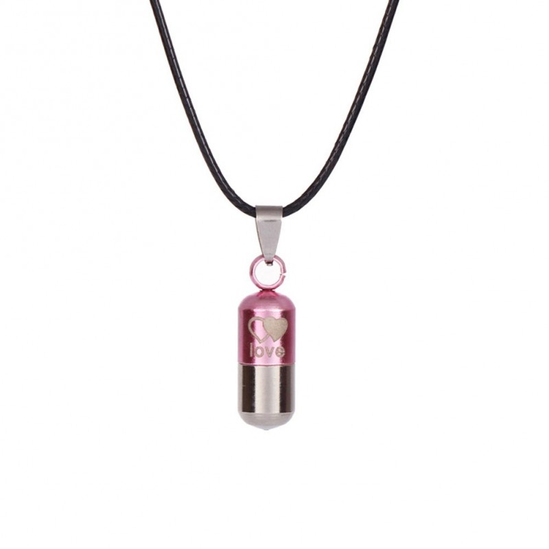 LOVE - capsule shape pendant - necklaceNecklaces