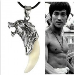Wolf head with tooth - necklaceNecklaces