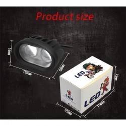 20W 6D 12V 6000K - luz de trabalho para motocicleta - caminhões off-road - ATV - SUV - retro LED bar - lâmpada