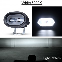 20W 6D 12V 6000K - luz de trabalho para motocicleta - caminhões off-road - ATV - SUV - retro LED bar - lâmpada