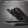 Ventilador de resfriamento de 12-17 polegadas para MacBook & laptop - suporte - suporte ajustável