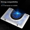 Ventilador de resfriamento de 12-17 polegadas para MacBook & laptop - suporte - suporte ajustável