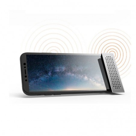 Mini suporte de telefone com amplificador de som