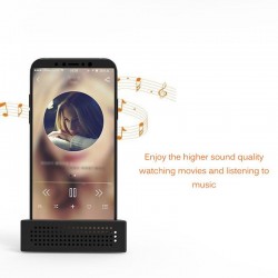 Mini suporte de telefone com amplificador de som