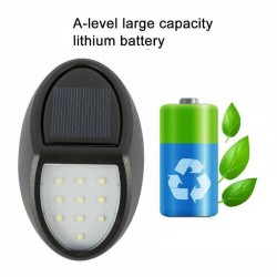 O7K7 - 100mAh - 10 LED - lâmpada solar alimentado - luz do sensor de movimento - impermeável