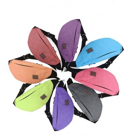 Bolsa de cintura e ombro - saco de esportes - impermeável - nylon - com zíperes