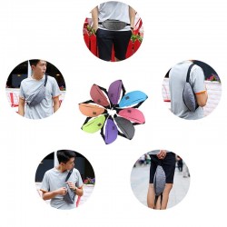 Bolsa de cintura e ombro - saco de esportes - impermeável - nylon - com zíperes