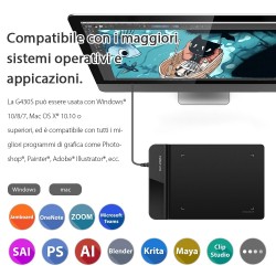 XP-Pen - 8192 nível - 3 polegadas - G430S - desenho & tablet gráfico para OSU com stylus