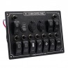 Rocker switch panel - 12V - 10-gang - LED - cigarette lighter - waterproof for car - boat - truckElectronics & Tools