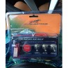 Painel de interruptor de ignição para o carro de corrida - botão de arranque do motor - interruptor de alavanca - 12V LED - QT31