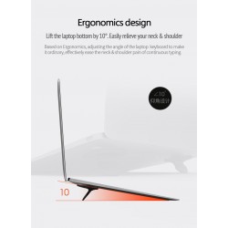 Macbook / laptop stand brackets - adjustable - black - universal cooling standStands