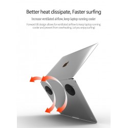 Macbook / laptop suportes - ajustável - preto - suporte de refrigeração universal