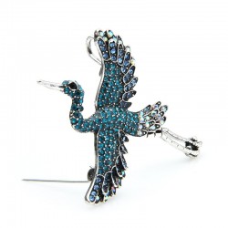Guindaste Voador - broche de cristal elegante