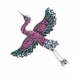 Guindaste Voador - broche de cristal elegante