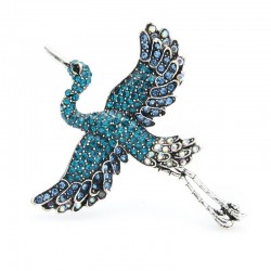 Guindaste Voador - broche de cristal elegante