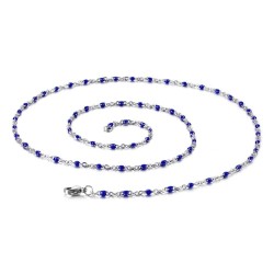Stainless steel classic necklace with resin beadsNecklaces